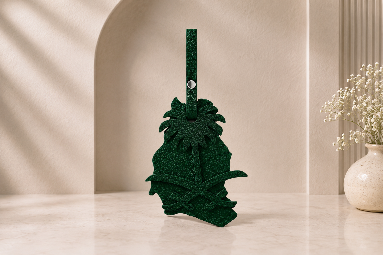 Saudi Palme Lederanhänger